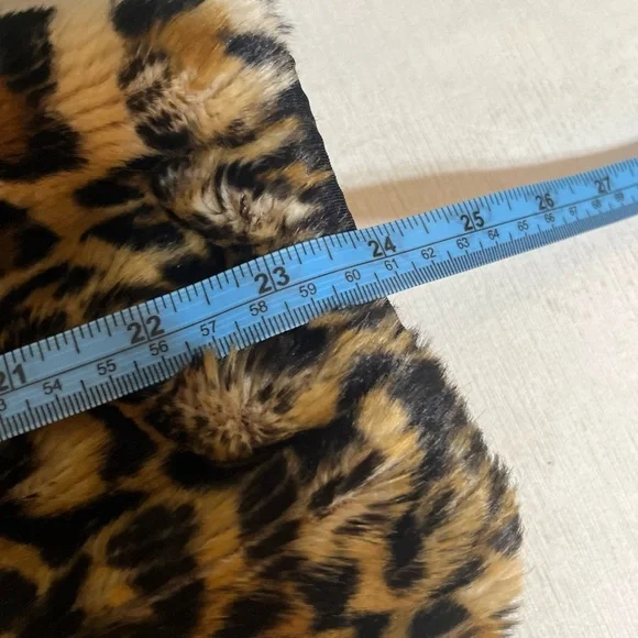 Sandy Liang Jacket - Women's Large Black - Faux Leopard Ski Coat Designer - Picture 10 of 13